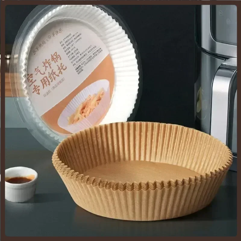 

50pcs Kitchen Air Fryer Paper Special Paper Accesories Baking Disposable Oil-proof Paper Non-Stick Baking Mat Barbecue Plate