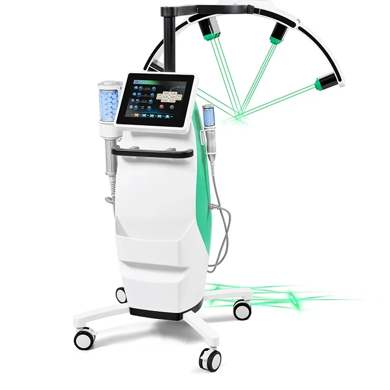 quente!! Laser 2 em 1 10D e rolo de bola interna 532nm máquina de redução de gordura com luz verde ou vermelha