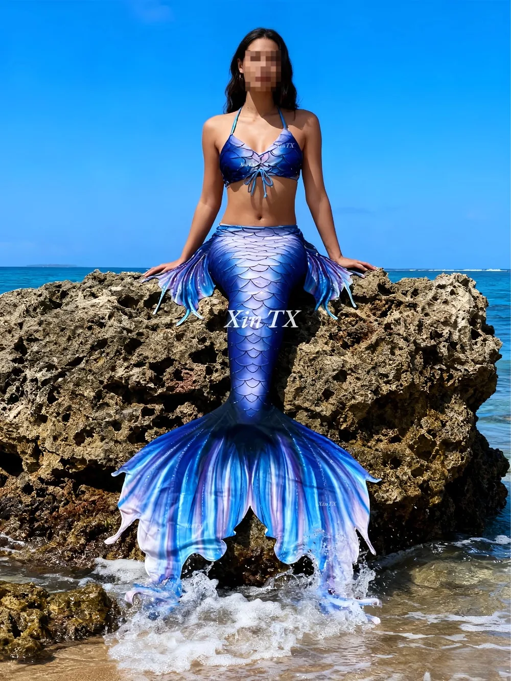 

Unisex mermaid tail women’s bikini water party swimming photoshoot costume party cosplay elastic and comfortable