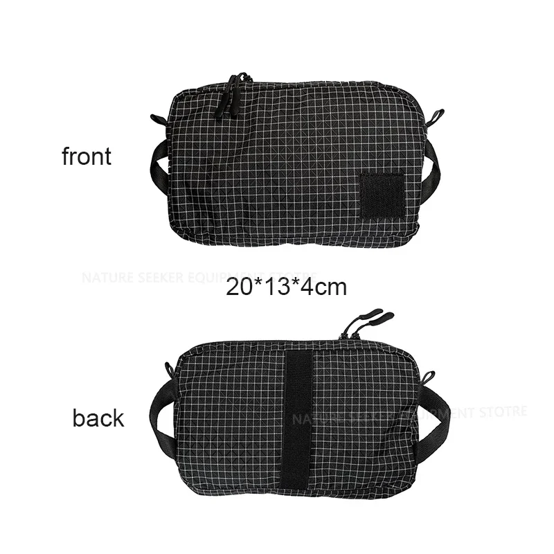 Uhmwpe bolsa de cintura tática de viagem com zíper ao ar livre com cinto para caminhadas equitação trekking engrenagem mochilas peito saco leve