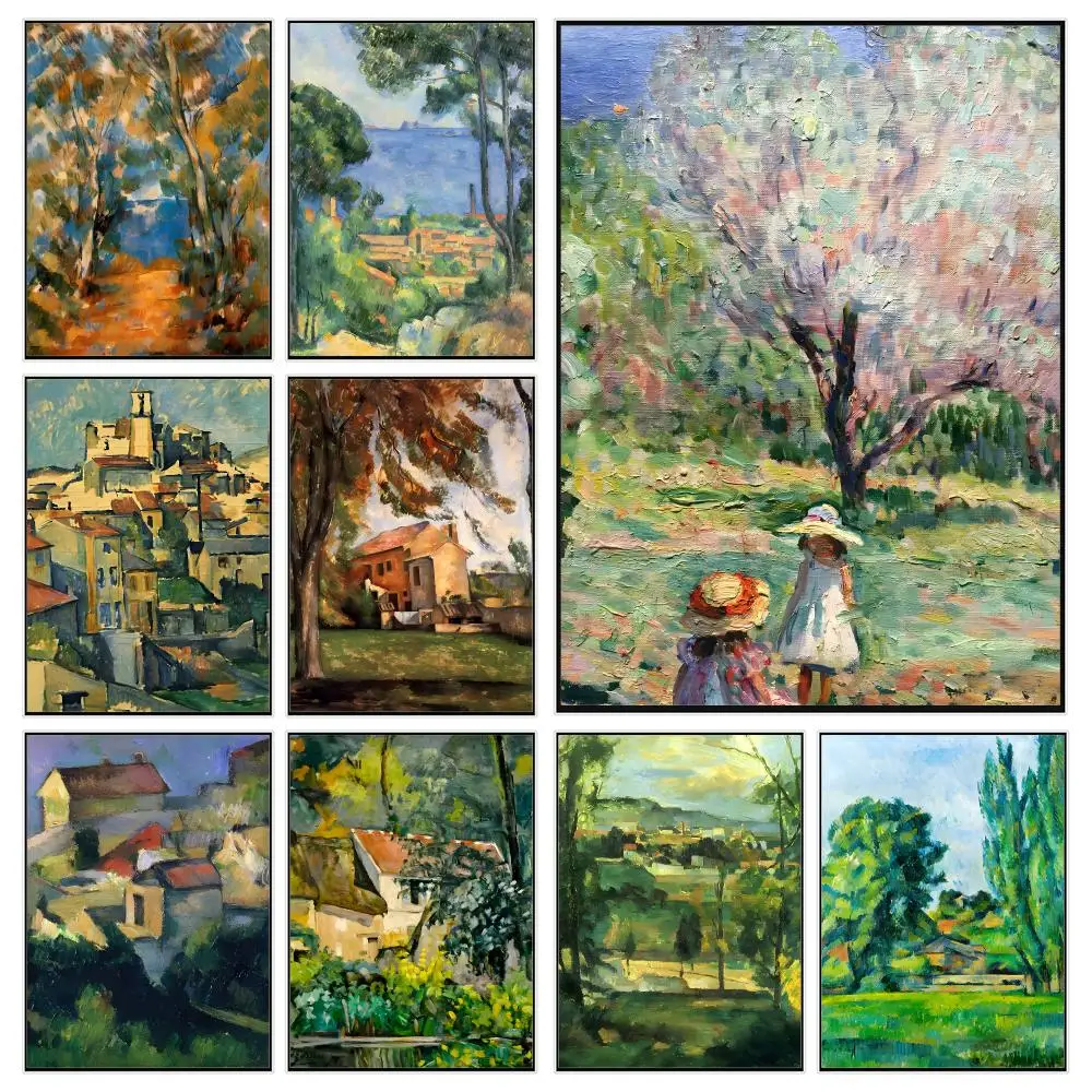 Classic Artist Paul Cezanne Poster Trendy Aesthetic Wall Decor for Dorm & Bedroom