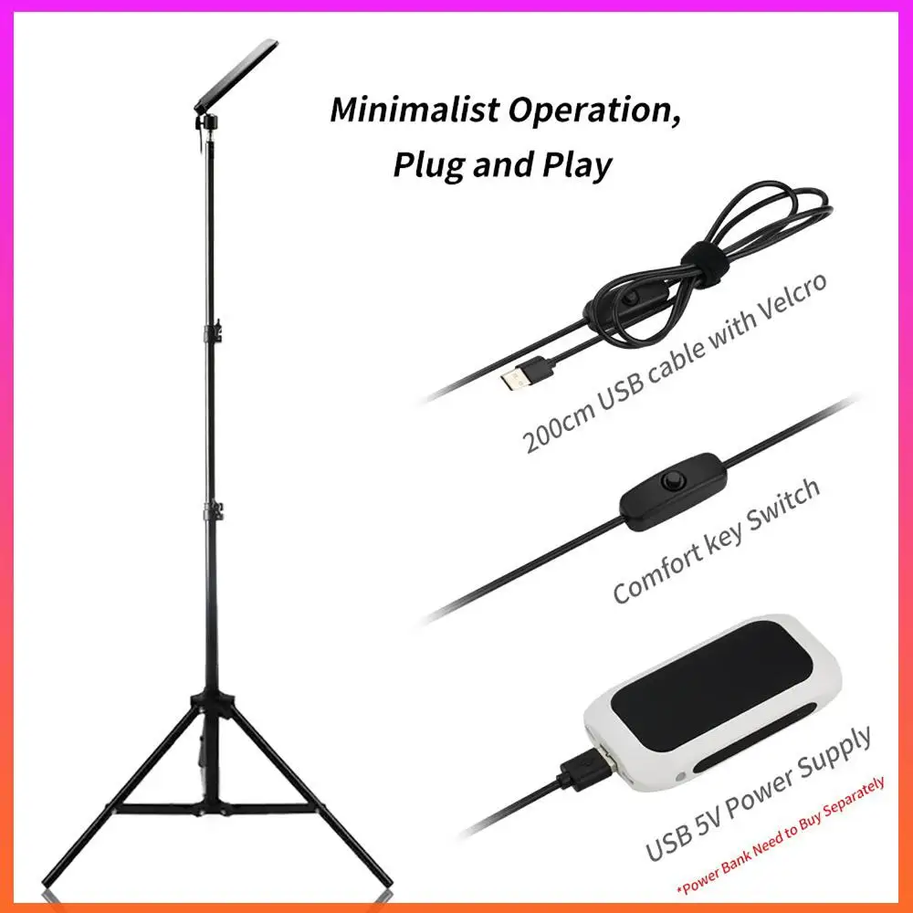 18 واط ضوء التخييم مع قابل للتعديل المعادن تصغير حامل ثلاثي القوائم LED ضوء العمل 1680 التجويف لانقطاع الطوارئ التنزه التخييم #4