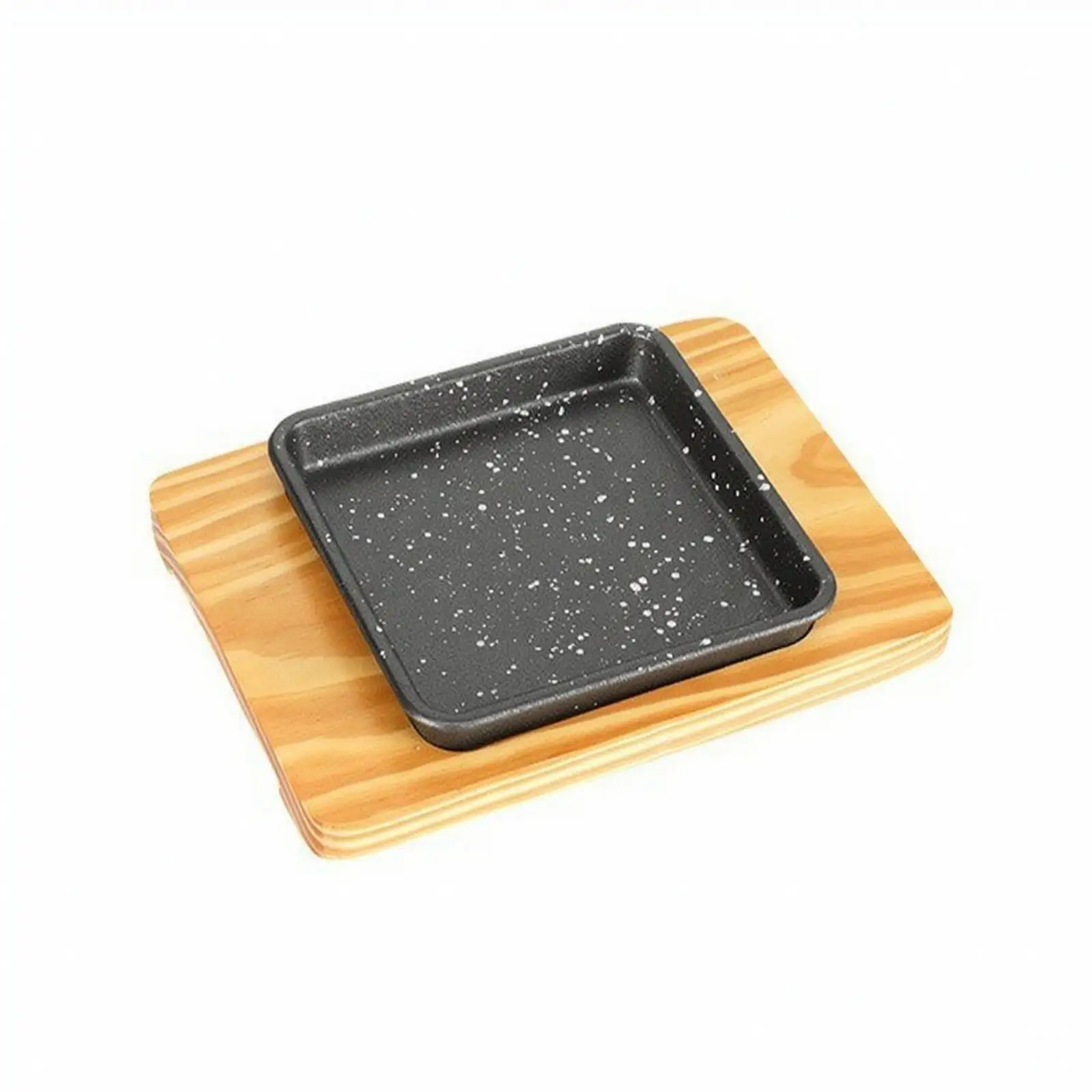 Heavy Duty Iron Grill Pan for Gas Stove Indoor BBQ Griddle Pan with Nonstick Coating