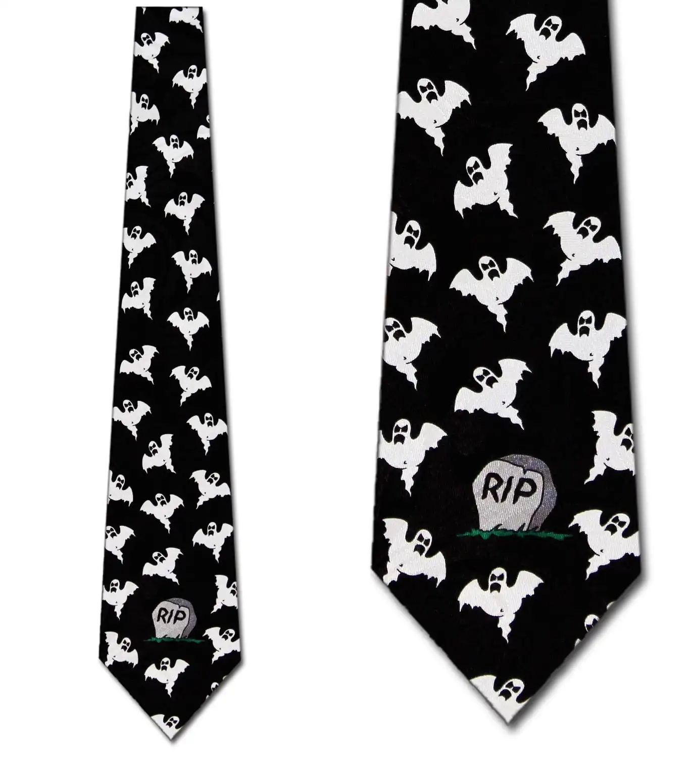 RIP Ghosts Allover Necktie Mens Tie Men Accessories Standard Adult Length
