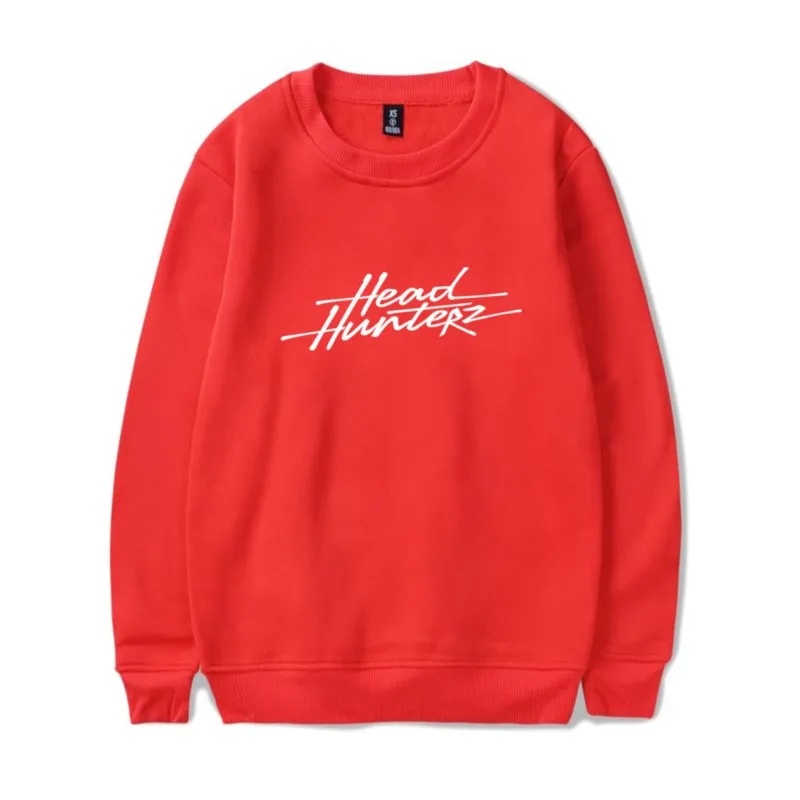 Headhunterz Kaos Oblong lengan panjang Crewneck Sweatshirt musim dingin untuk wanita/pria uniseks kerah O Hiphop Rapper Streetwear