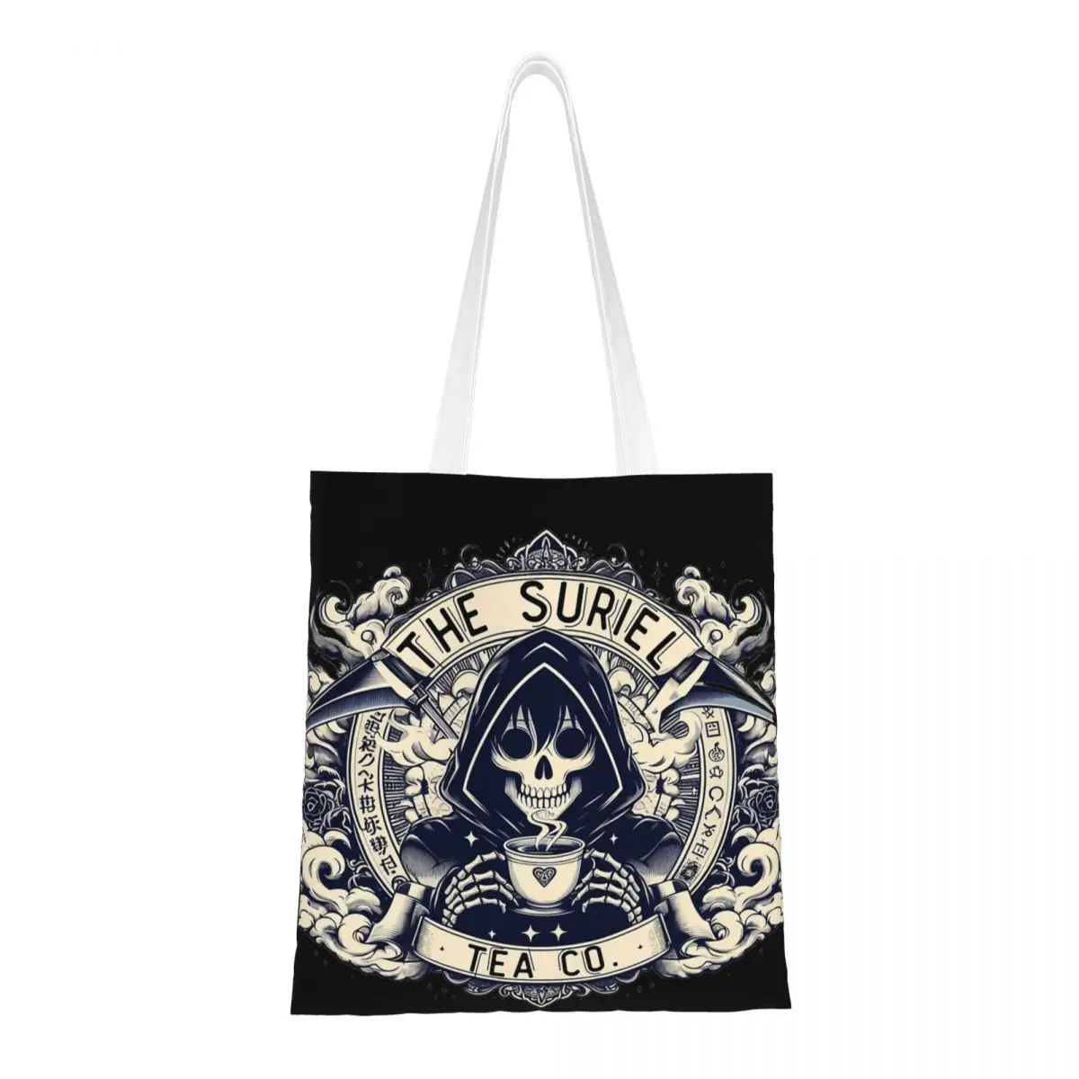 

Unisex The Suriel Tea Co Tote Bags Canvas Shopping Bag for Lady Handbags