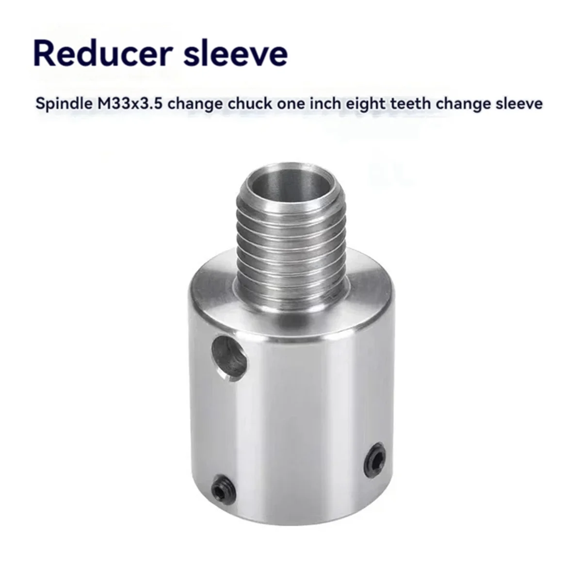 Adapter 1inch 8TPI to M33 X 3.5 for Wood Lathe Chuck Converts Turning Tools Headstock Spindle