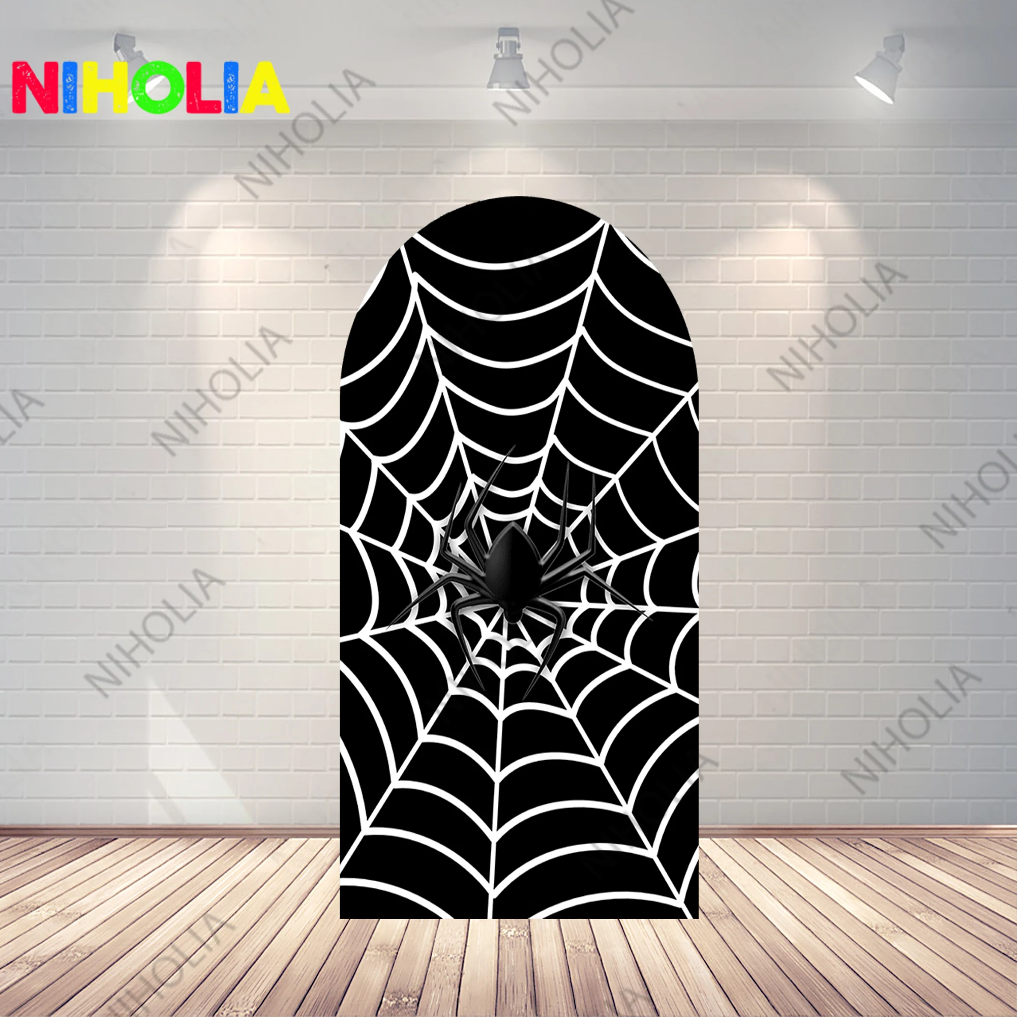 Superhero Spiderman Arch Covers Photo Backdrop Boys Birthday Party Background Doubleside Photography Booth Props