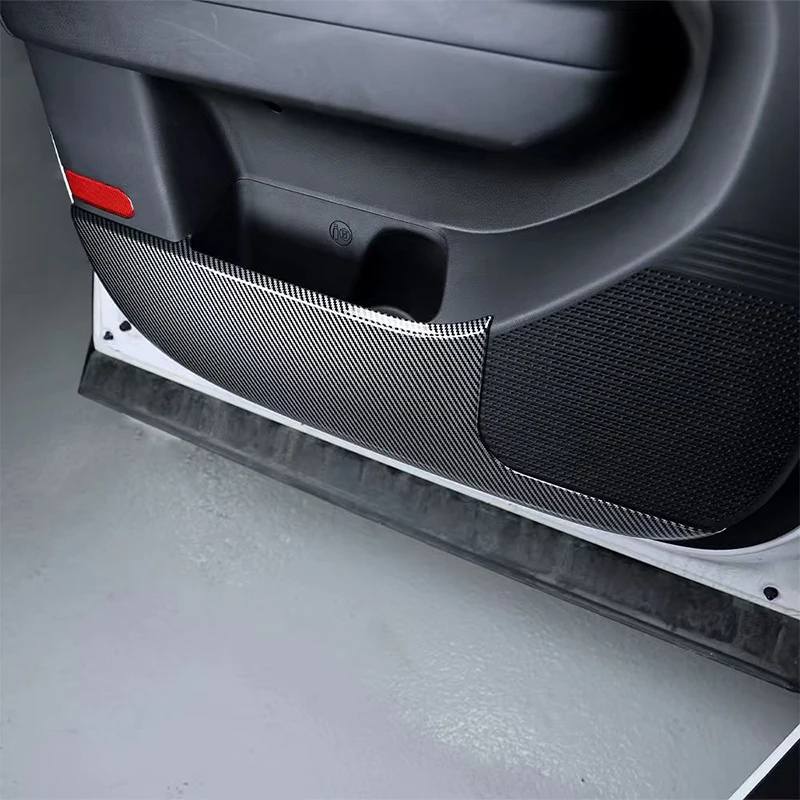 For Hyundai Santa Fe MX5 2024 2025 2026 Car door anti kick protection plate ABS material exterior modification part