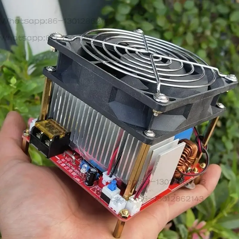 1200W 25A ZVS high frequency induction heating machine without taps zvs with short circuit protection + pump + coil