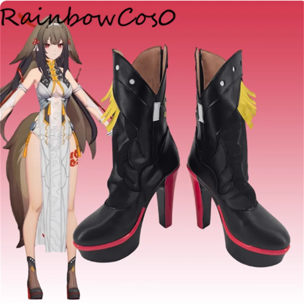 

Ye Shunguang Zenless Zone Zero Обувь для косплея Сапоги Игра Аниме Вечеринка Хэллоуин RainbowCos0 W5368