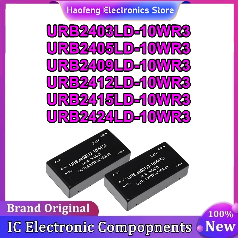 URB2403LD-10WR3 URB2405LD-10WR3 URB2409LD-10WR3 URB2412LD-10WR3 URB2415LD-10WR3 URB2424LD-10WR3 isolated power module New