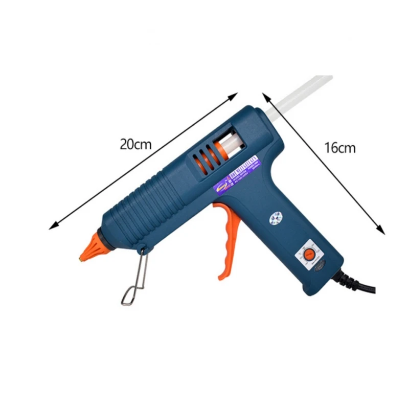 150W Hot Glue Gun Tool Kit (SET-1) Temperature Adjustment Silicone For Crafts Repair DIY Use 11mm Glue Sticks Pure Copper Nozzle