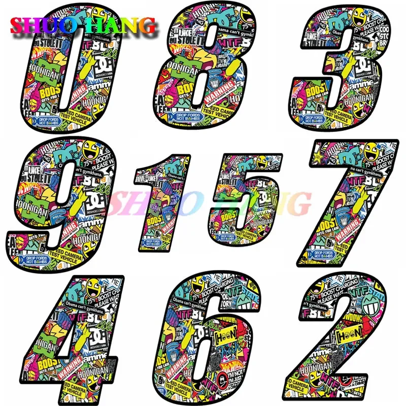 

Racing Start Color Number Vinyl Sticker DC Motocross MOTO GP Car Bike Window Race Number Car Accessories Decal PVC