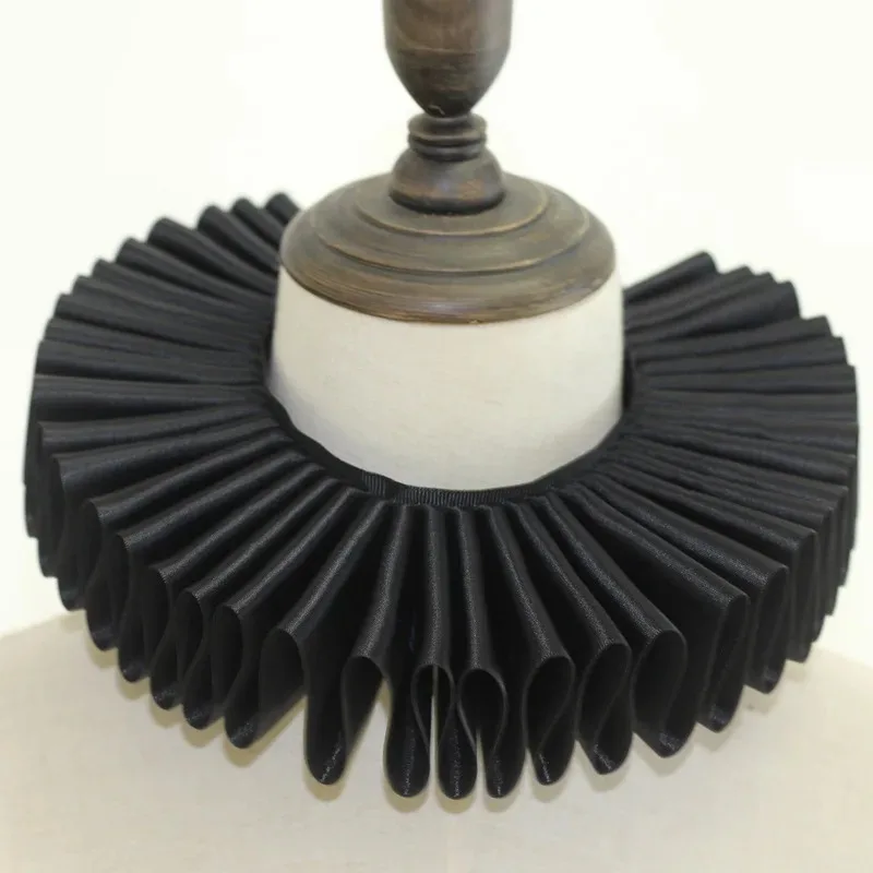 راف كاذبة طوق إليزابيث تيودور القرون الوسطى عصر النهضة زي مهرج السيرك الرقبة ملحق كشكش وهمية طوق الكبار الرجال النساء