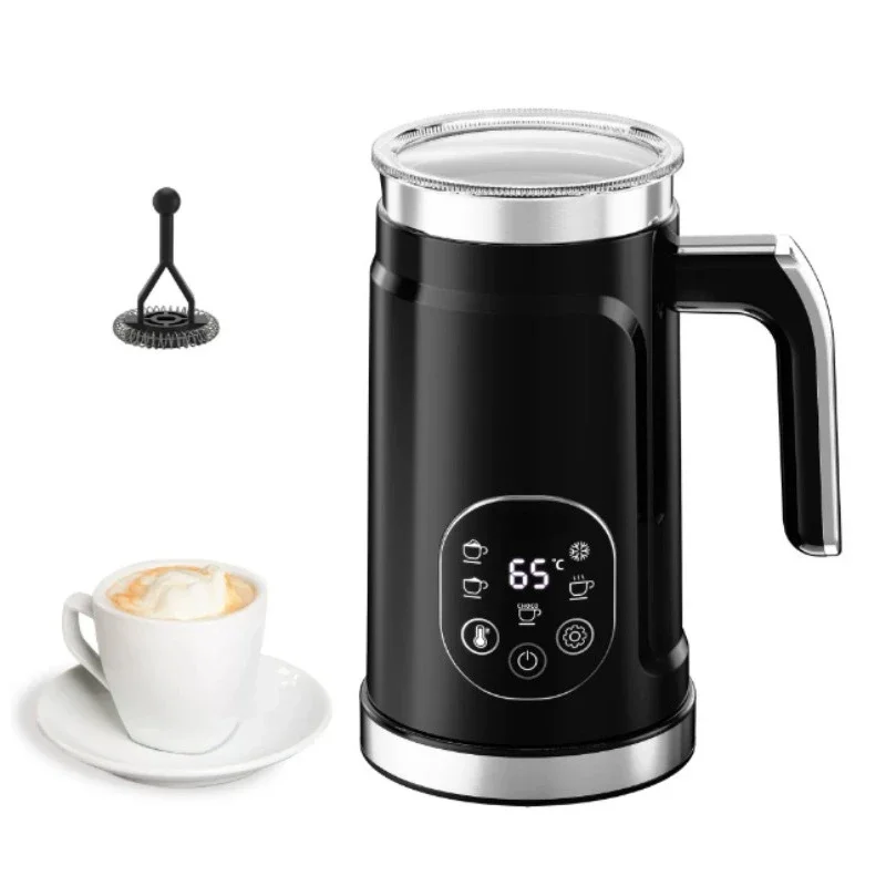 110V Automatic Milk Frother, Electric Touch Screen Foam Maker for Coffee