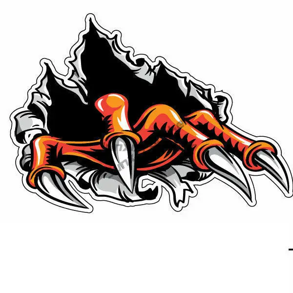 

Monster Claw Tearing car sticker 4X4, Ute , Car bumper orange Window Phone Trunk Guitar Cover scratches Exterior Decor