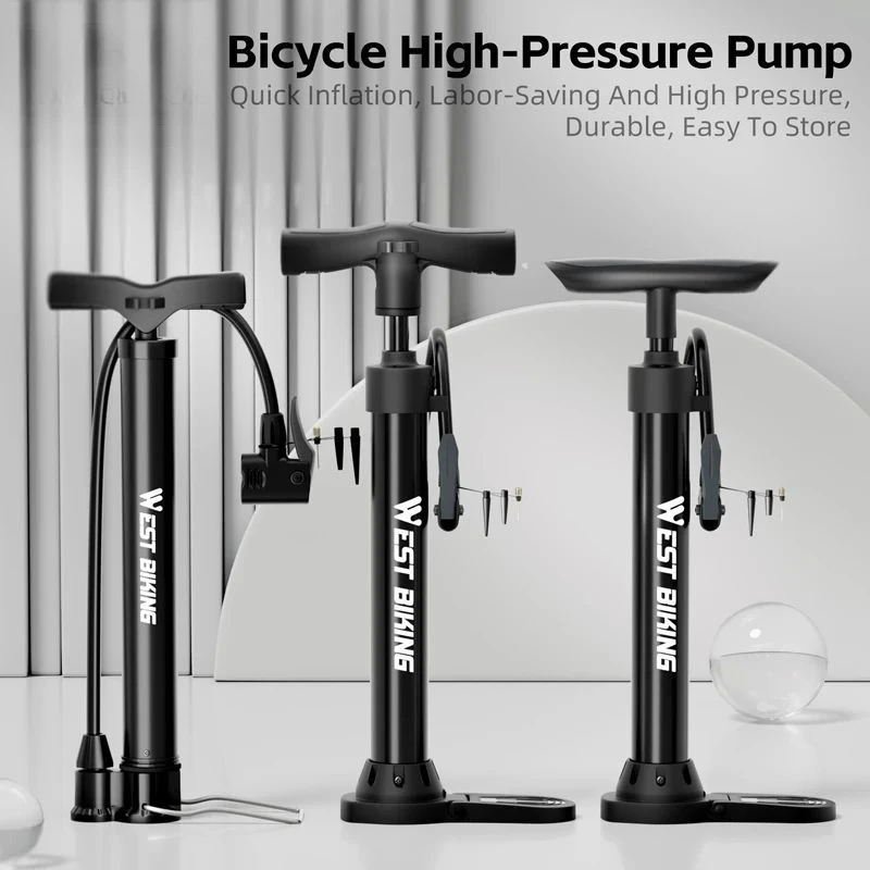 

Bicycle Air Pump 120PSI High-Pressure Cycling Pump Portable Tire Pump MTB Road Bike Tire Inflator Cycling Accessory