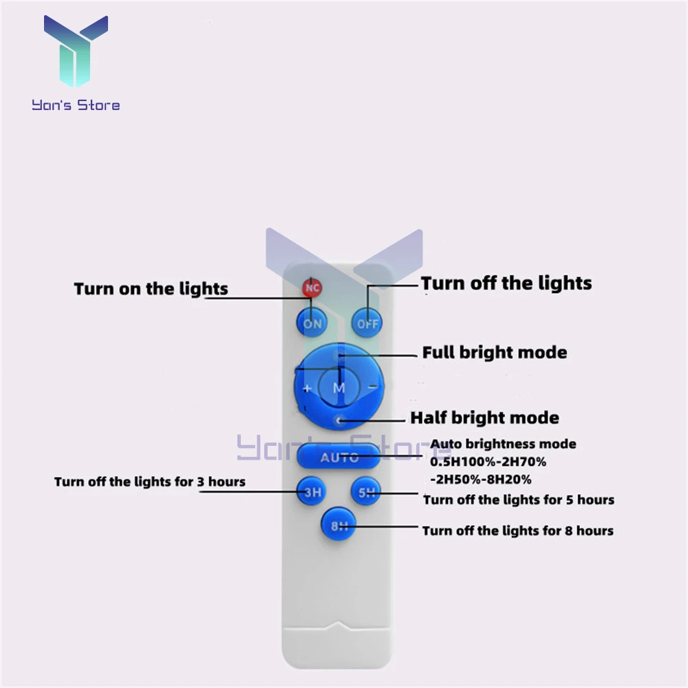 3.2V 3.7V Remote Control Solar Ceiling Light Control Panel Solar Flood Light Integrated Street Light 30W Circuit Board Driver