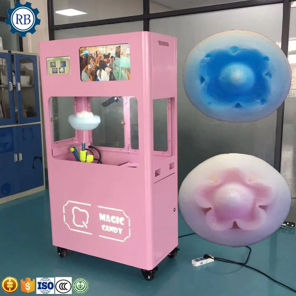 Electrical Intelligent cotton candy making machine automatic cotton candy vending machine