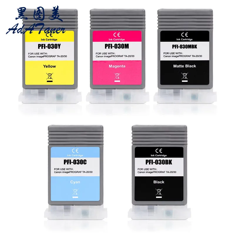 PFI-030 PFI030 Compatible Ink Cartridge With Chip For Canon IPF Imageprograf TA 20 30 TA20 TA30 TM240 TM340 TM 240 340 Printer