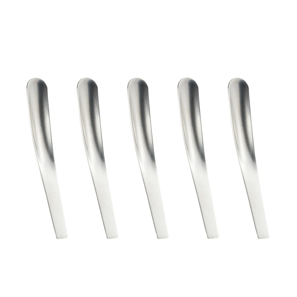 

5Pcs Mini Spoon Stainless Steel Flat Teaspoon Soup Coffee Ladle Stirring Kitchen Bar Restaurant Soup Spoons Utensils