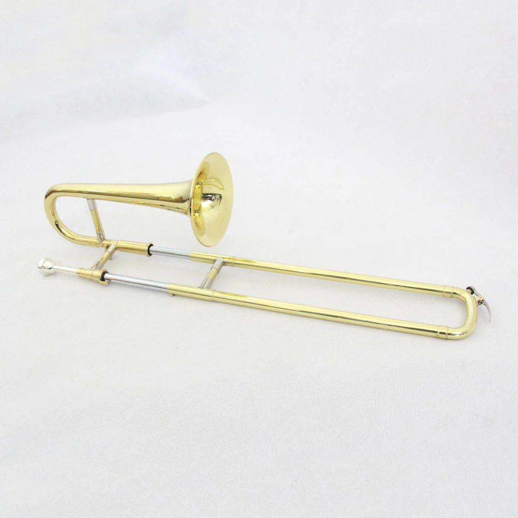 High quality brass instruments chinese professional trombone instrument Gold Lacquer Soprano Trombone