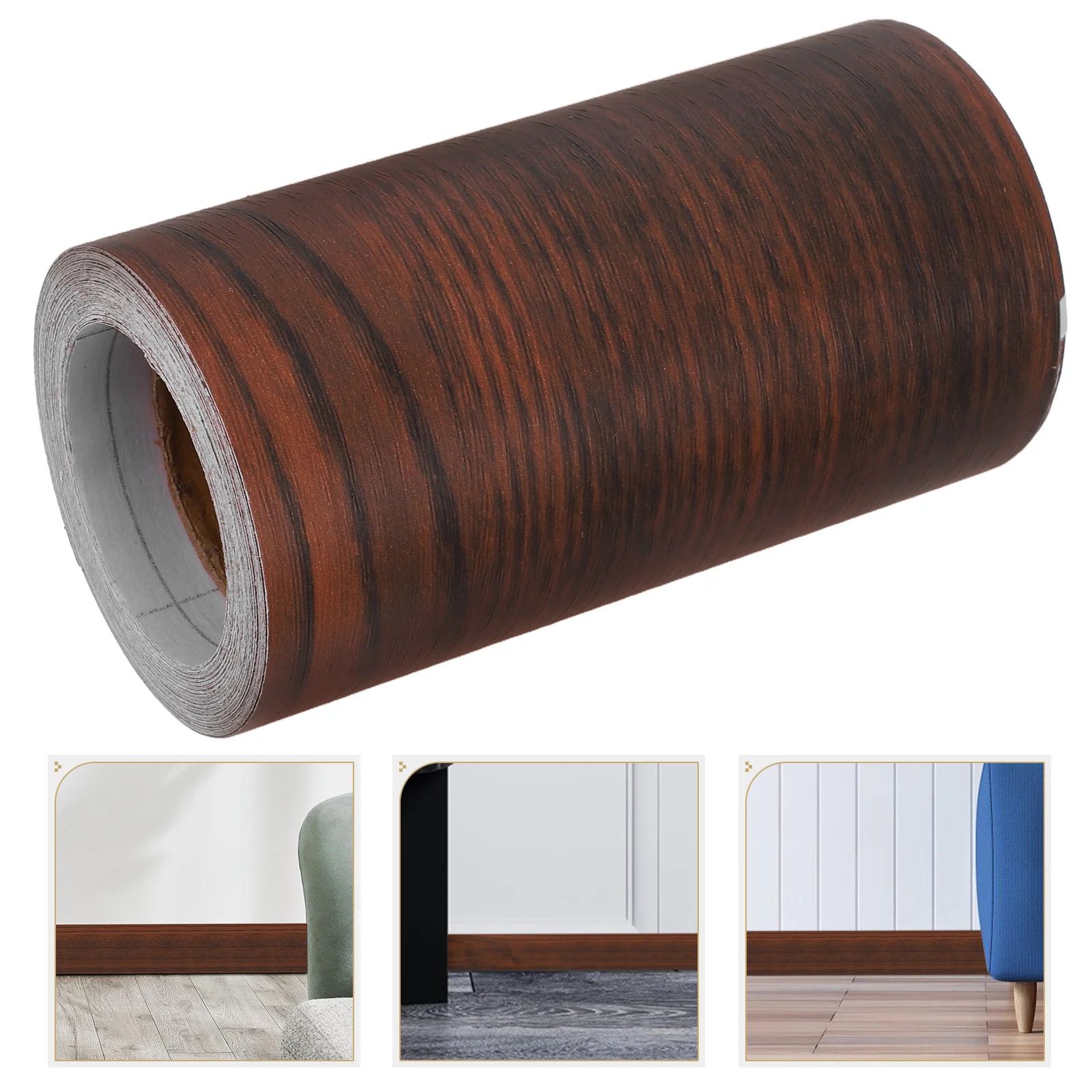 

Рулон самоклеящейся ленты под дерево для ремонта мебели, пола, стен, декоративных бордюров для ванной комнаты