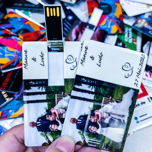 Imagen 2 del producto Pendrive personalizado con logotipo de la empresa, tarjeta de crédito, 10 piezas, 8GB, 16GB, 32GB, 64GB