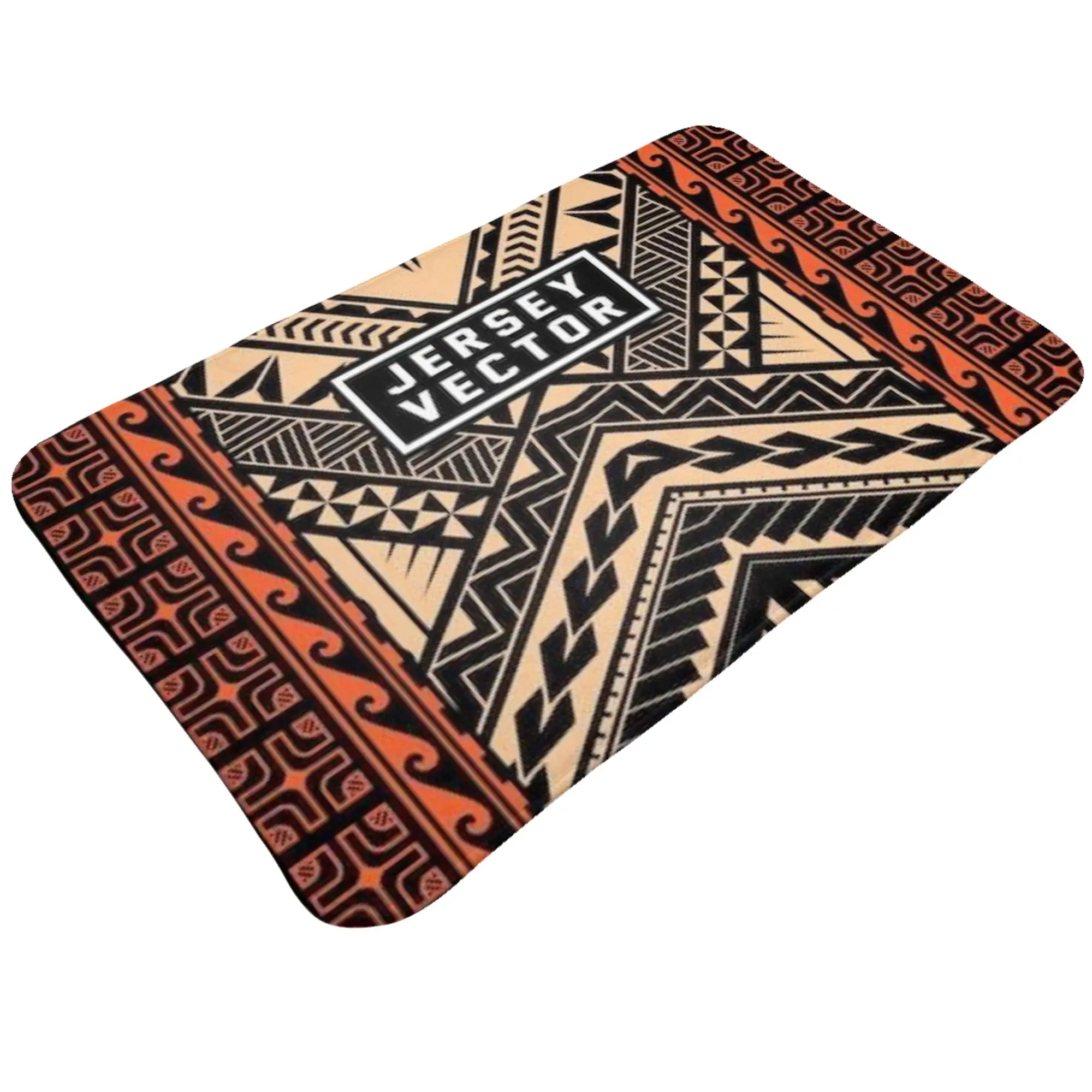 Brown Beige Aztec Tribal Geometric Seamless Art Doormat Bedroom Living Room Mat  Balcony Home Decoration