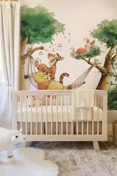 Removable Winnie The Pooh Hammock Swing Tied On Tree Piglet Wall Decal Sticker