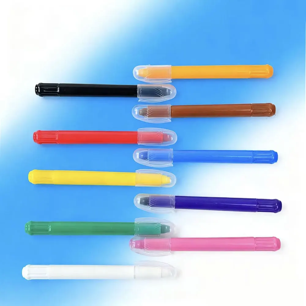 10-Color Art Crayons Set - Non-Staining, Washable Oil Pastels, Professional Drawing Supplies for Students, Safe Art Stationery