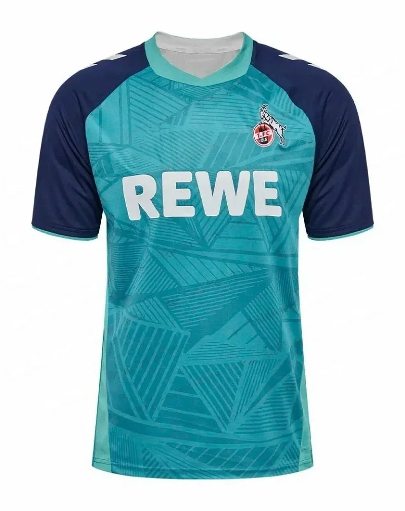 

Спортивные повседневные футболки Koln Away Jersey 26 New Jersey, рубашки с круглым вырезом и короткими рукавами, дышащие быстросохнущие топы, футболки для всей семьи и детей