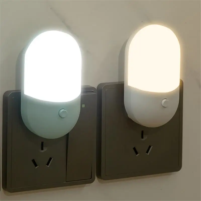 2สี EU/US ปลั๊ก LED โคมไฟ220V โคมไฟห้องนอนของขวัญเด็กน่ารัก Lampu Tidur สำหรับทางเดิน WC