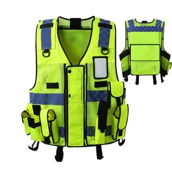 Hi Vis High Visibility Reflective Vest Working Clothes Motorcycle Cycling Sports Outdoor Reflective Safety Vest