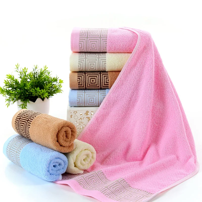 Womens Mens Hand Towel Microfiber Household Bathroom Hand FaceSolid Color Quick Dry Hair Absorbent Gym Sport Towel