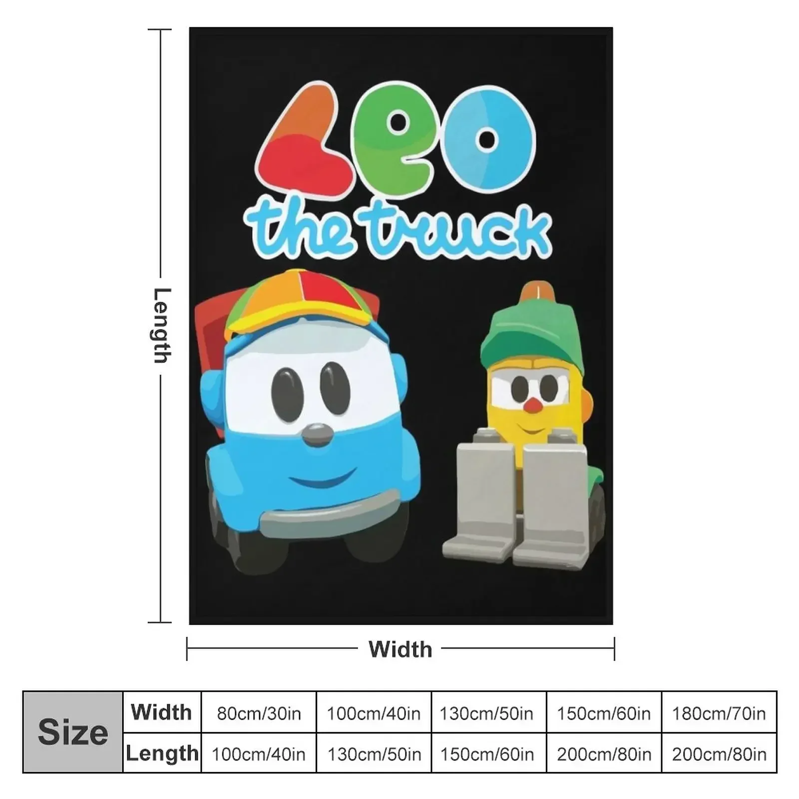 LEO the truck and Lifty summer hats Throw Blanket Loose Blankets For Baby Blankets