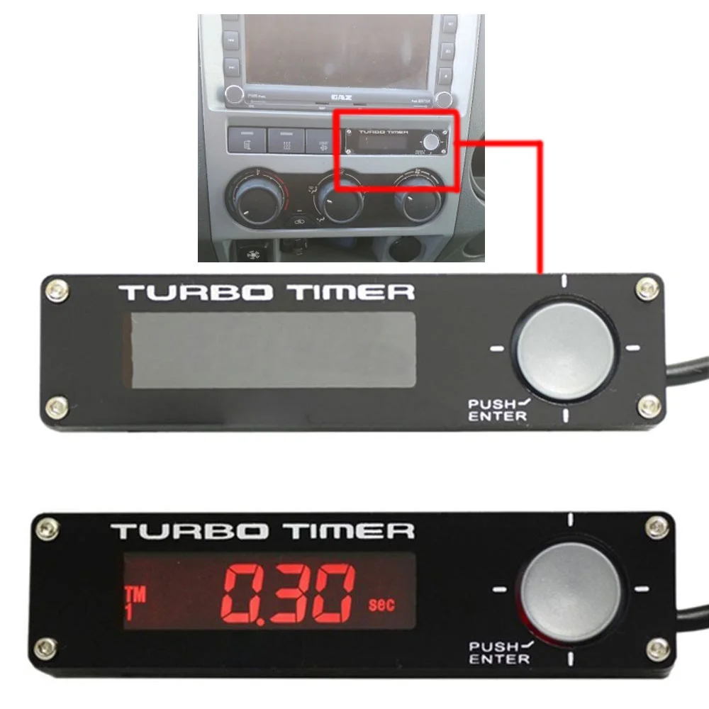 Universa Car Turbo Timer LED Digital Display 12V Delay Controller Electronic Turbo timer Type 0 Car Accessories