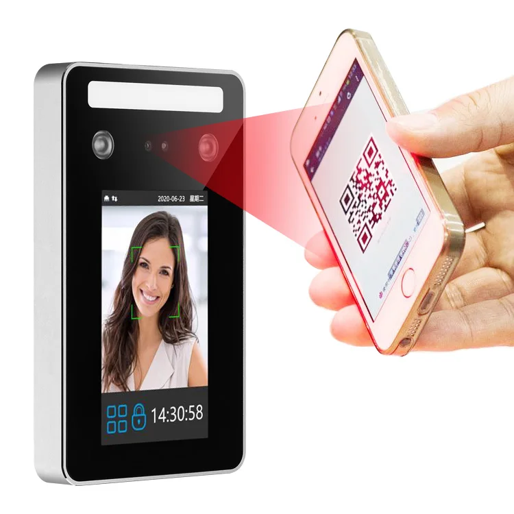 Facial recognition access control system 10,000 users IP65 waterproof QR code  , biometric attendance