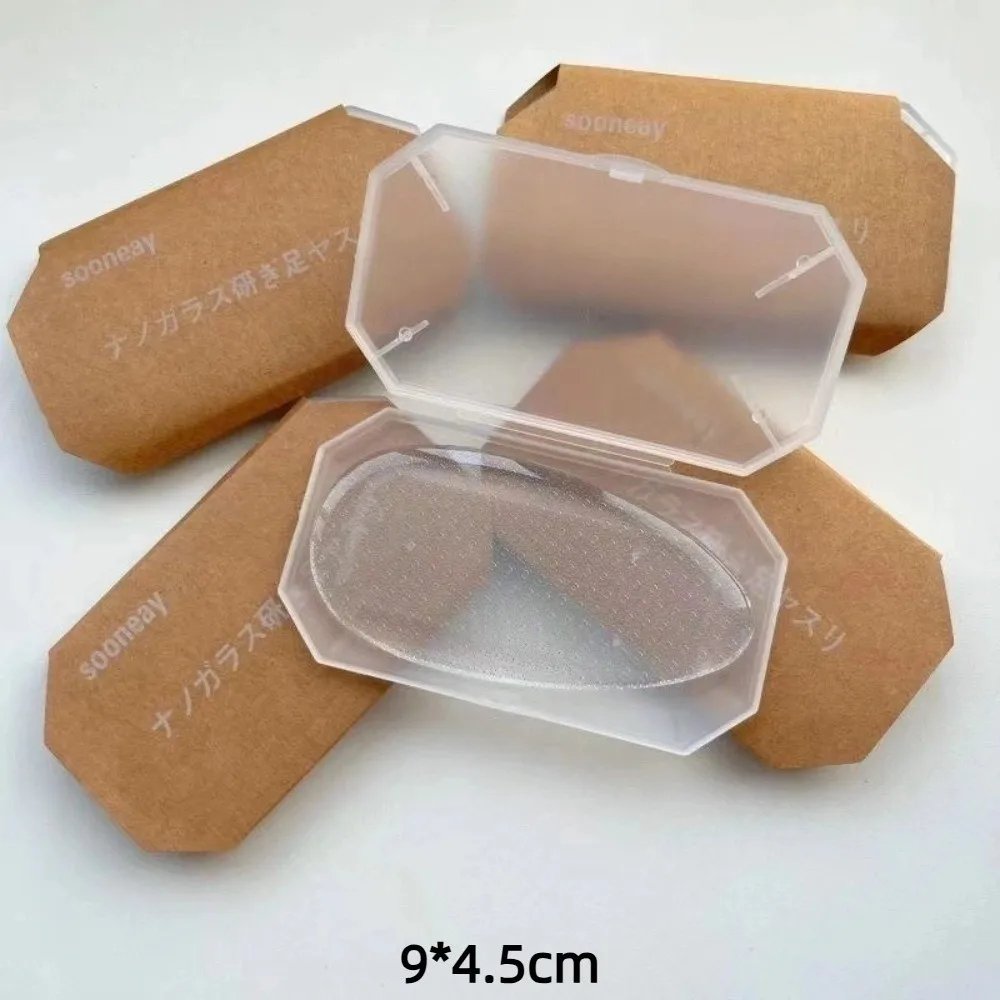 Novo purificador de pé de vidro peeling dupla face arquivo de calcanhar duro removedor de pele morta esfoliante ferramenta de arquivo de pé pedicure cuidados