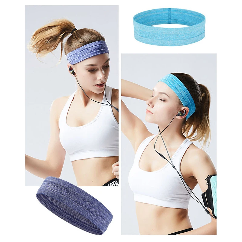 Outdoor Exercise Sweat Absorption Fitness Headband Man Woman Headband Elastic Bicycle Yoga Exercise Sweat Band