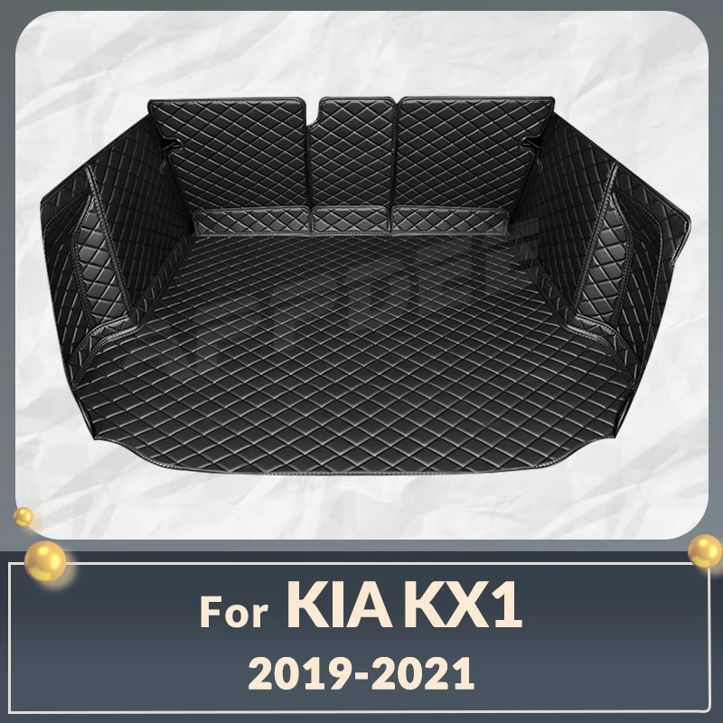 

Автомобильный коврик для багажника с полным покрытием для Kia KX1 2019-2021 20, автомобильный коврик для багажника, подкладка для груза, защитные аксессуары для интерьера