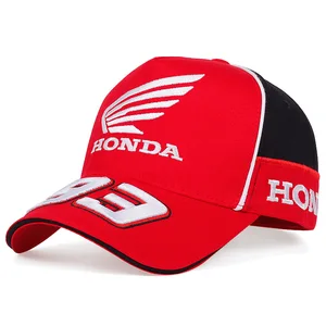 Nova motocicleta corrida honda 93 boné de beisebol masculino e feminino verão moda bordado chapéu de sol esportes ao ar livre chapéu 8 principais vendas chapeu da honda - №4