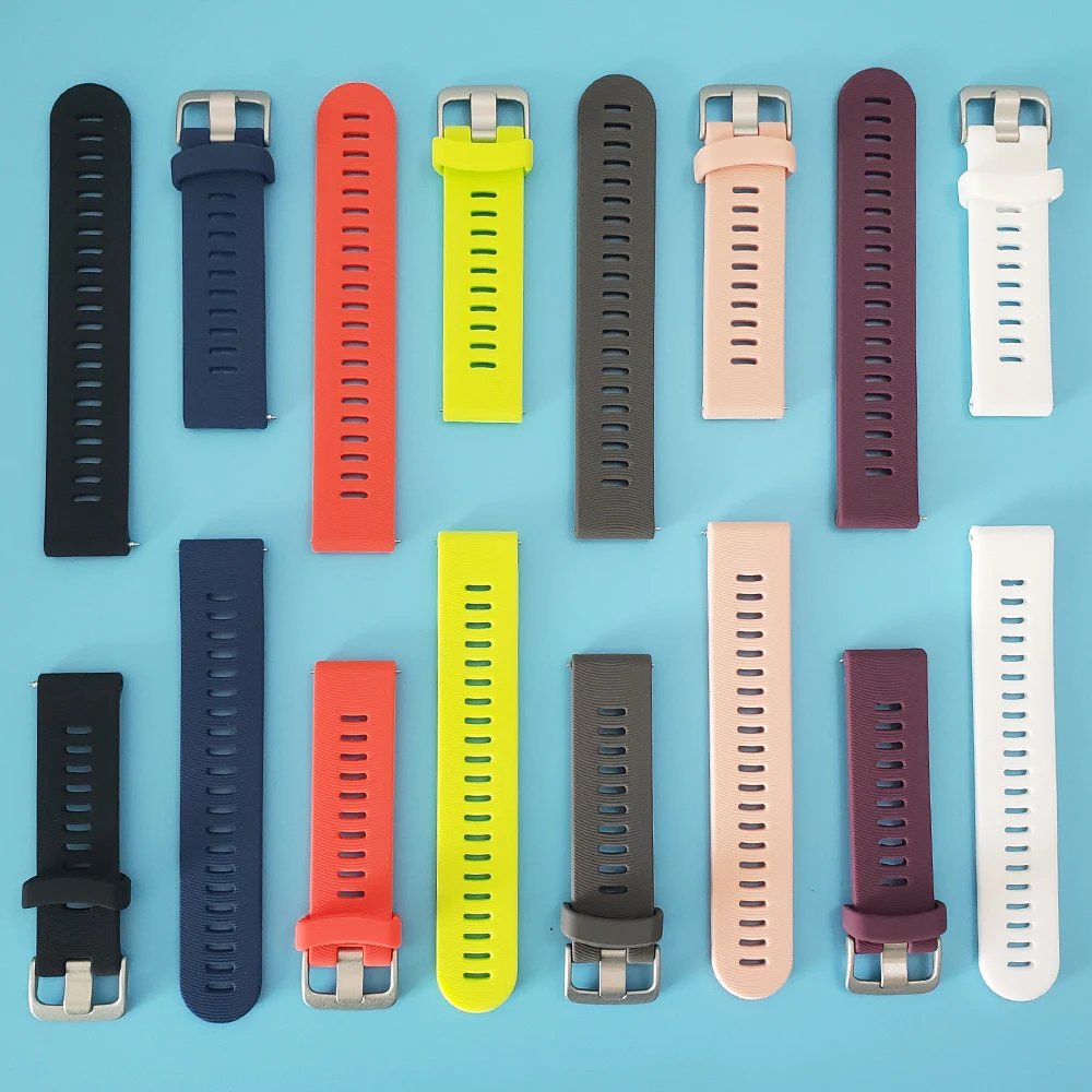 Correa de silicona para reloj Huami Amazfit GTR, 42mm, Samsung Galaxy Active 2 3, 40mm, correa de reloj reemplazable de 20mm