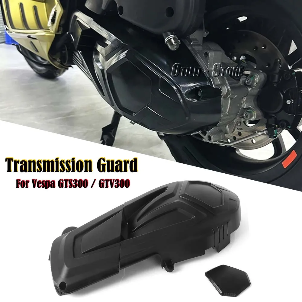 

Motorcycle Engine Bolt Transmission Guard Cover Accessories Black New For Vespa GTS 300 GTS300 GTV 300 GTV300 HPE