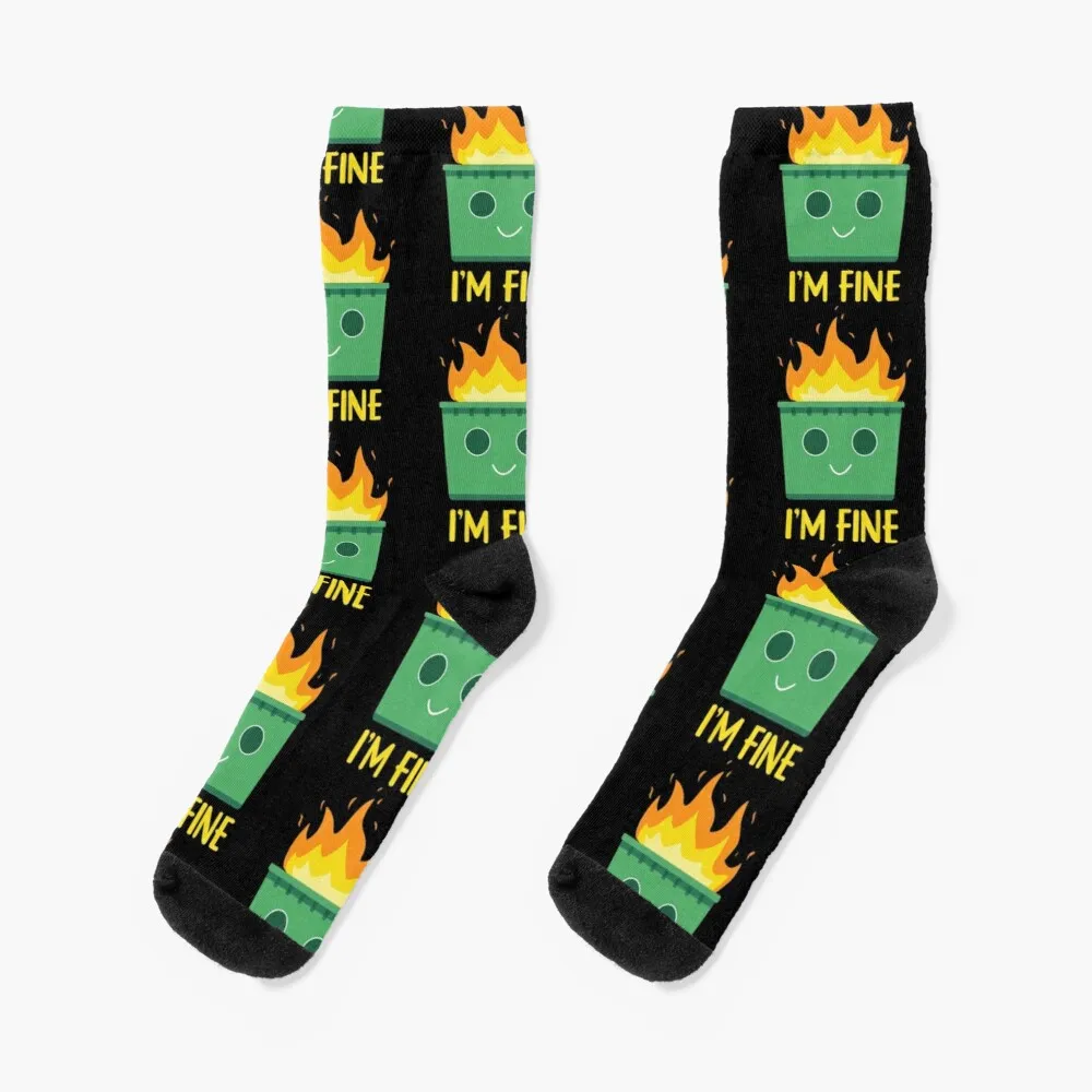 I'm Fire Dumpster fire Socks