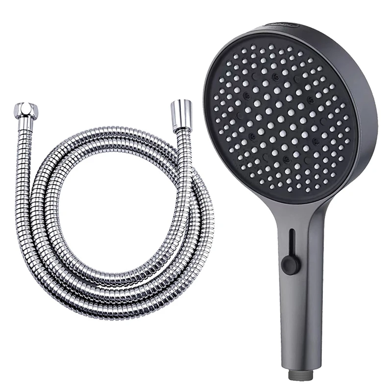 

ABS Shower Sets Bathroom High-Pressure 4-Function Large Panel Shower Head Silicone Spray Handheld Shower Sets
