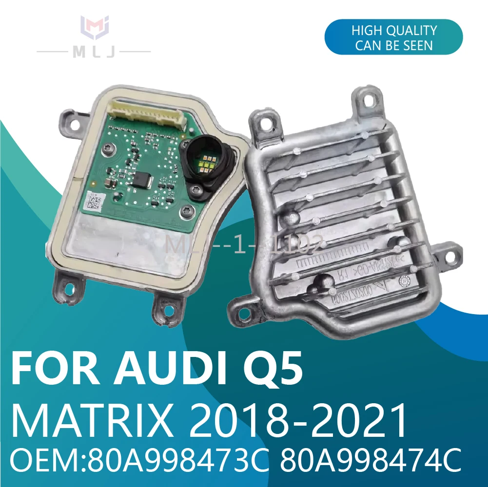 

New 80A998473C 80A998474C LED Matrix Light Source Module DRL For Audi Q5 2018-2021 6002TX0417 6002TX0418 white Car Accessories