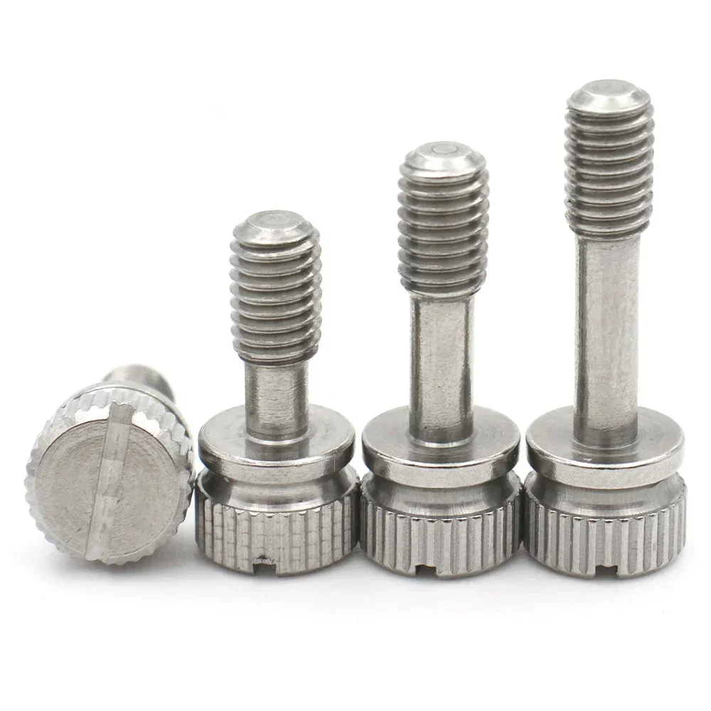 2/5/10/20pcs M2 M2.5 M3 M4 M5 M6 M8 GB839 304 Stainless Steel Slotted Screw Hand-Tighten Anti-loosening Knurled Thumb Bolt