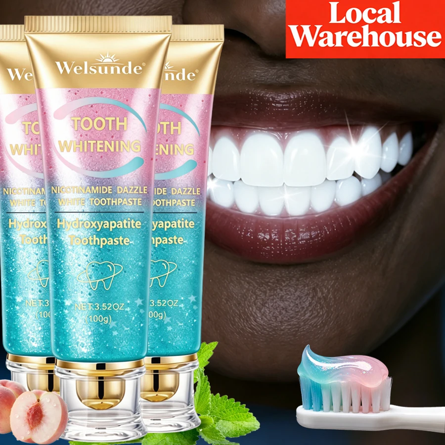 Teeth Whitening Home Kit - 3PCS Teeth Whitening Nicotinamide Toothpaste, Fresh